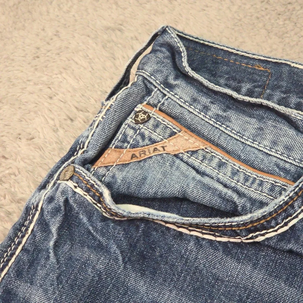 Ariat M4 Coltrane Jeans Mens 36x34 Blue Durango Relaxed Boot Cut Western Cowboy